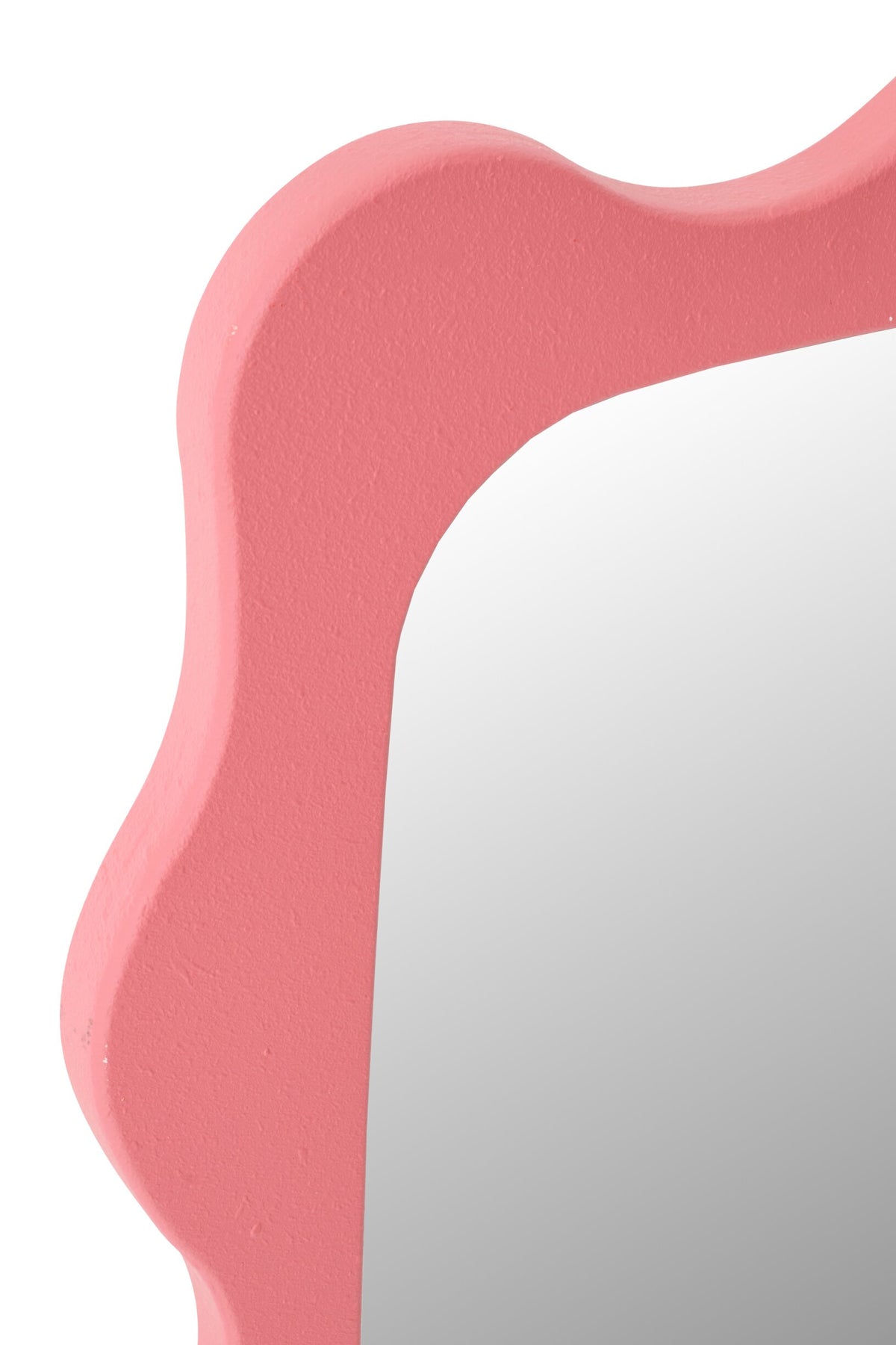Wall Mirror Waves MDF Dark Pink