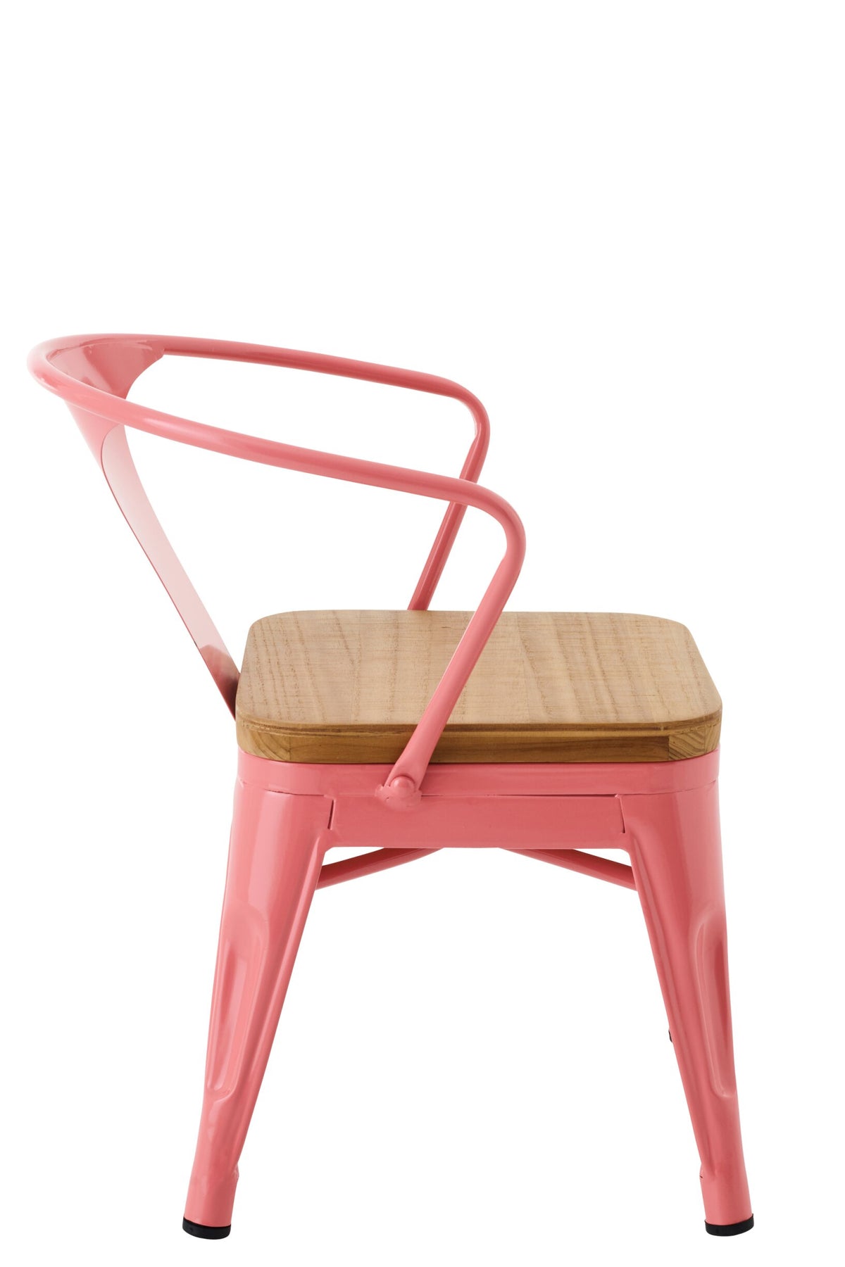 Kids Chair Evi Iron/Plywood Dark Pink