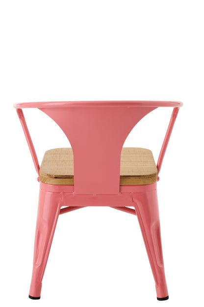 Kids Chair Evi Iron/Plywood Dark Pink