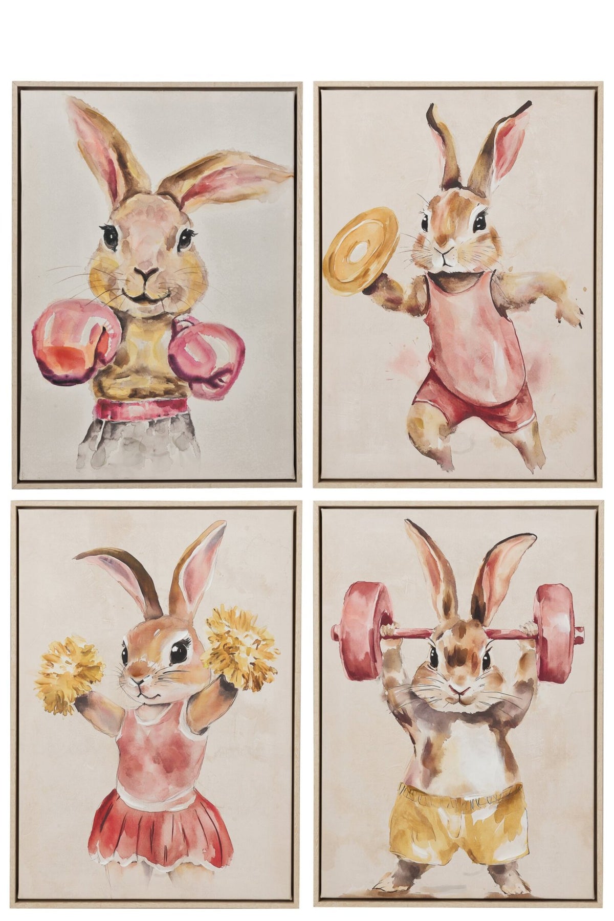 Painting Sporty Rabbit Acrylic Multi ass4