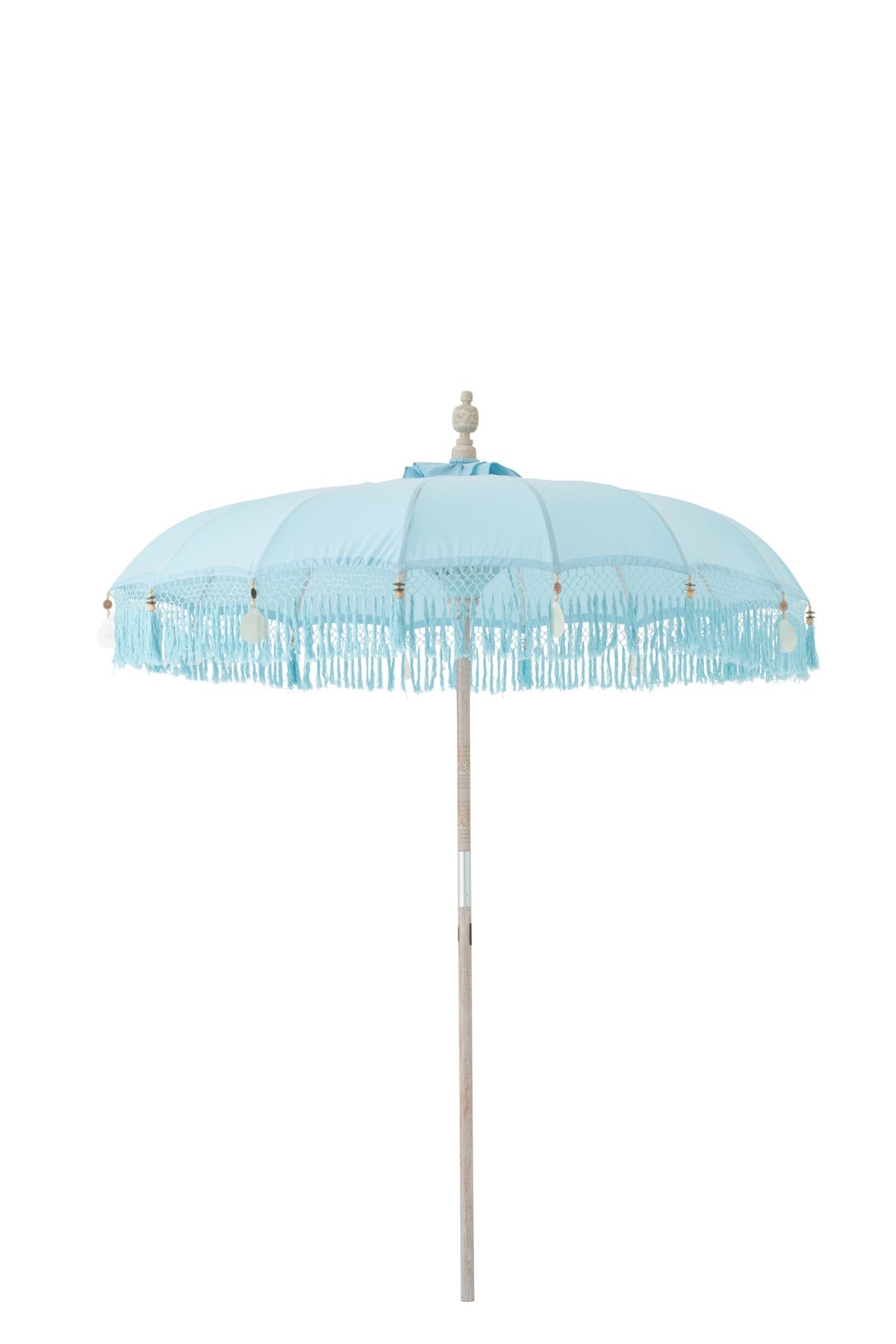 Parasol Bobbi bamboe/katoen lichtblauw