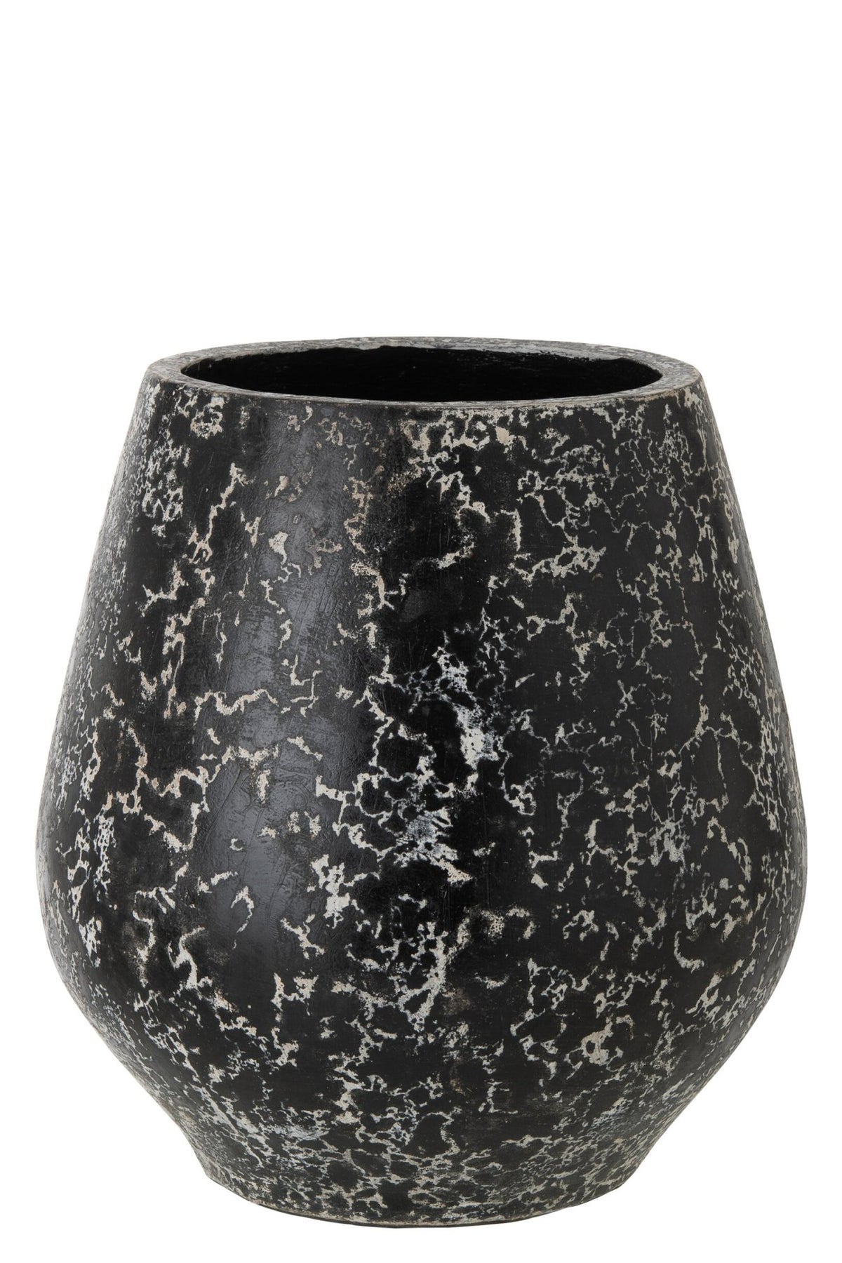 Flowerpot Ruby Terracotta Black/White Large