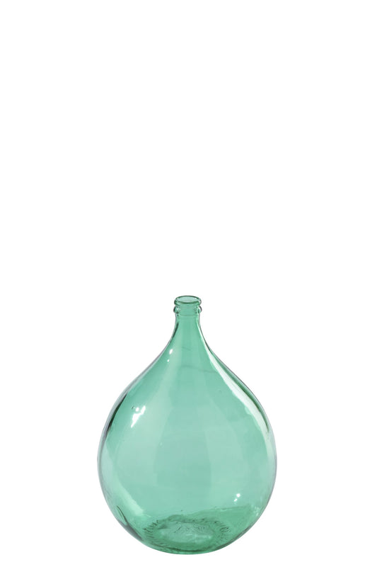 Floor Vase Lissabon Glass Emerald Green