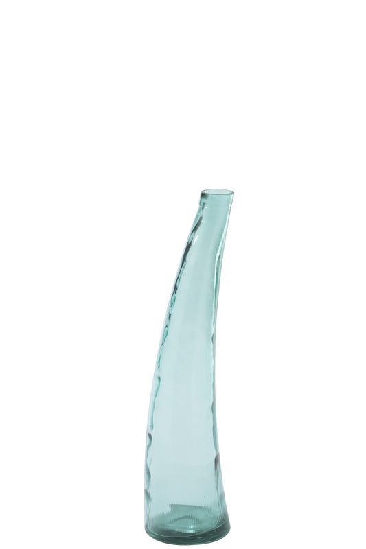 Floor Vase Glass Azure Blue