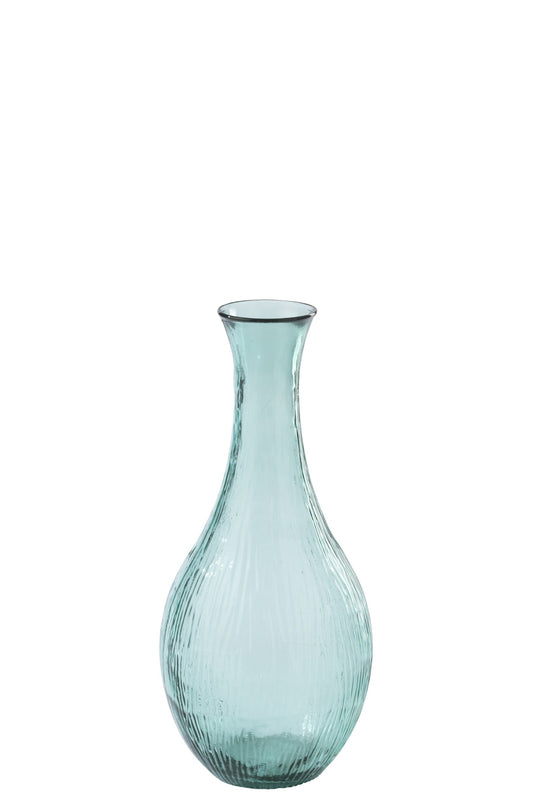 Floor Vase Glass Azure Blue
