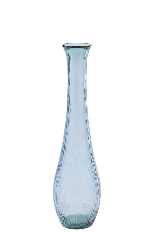 Floor Vase Glass Light Blue