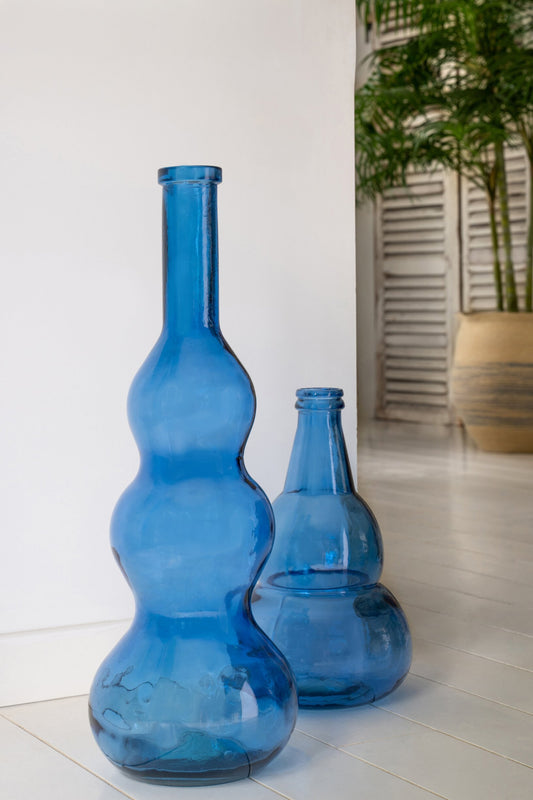 Vase Glass Blue