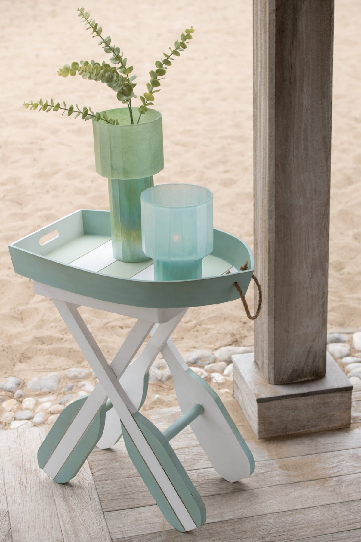 Windlicht Ann Glas Blauw