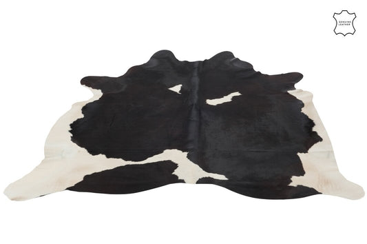 Cow Skin Leather Black/White 3-4M²