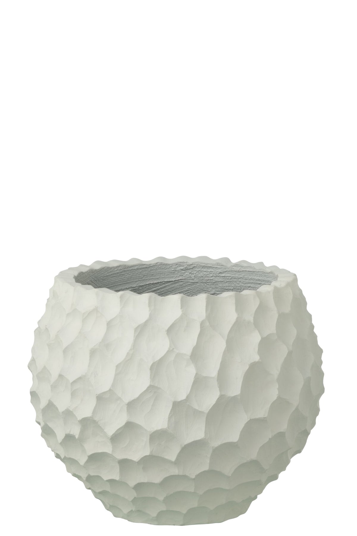 Flowerpot Dents + Outdoor Sand White Small