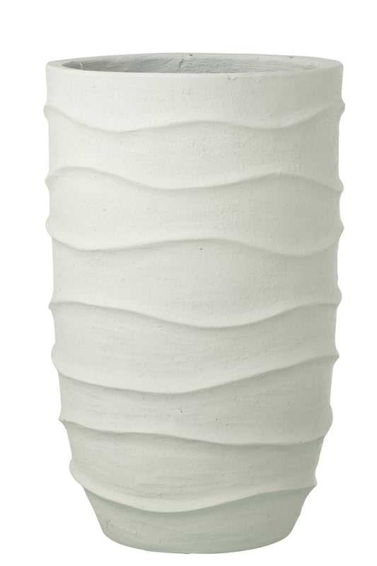 Flowerpot Waves + Outdoor Sand White Extra Large