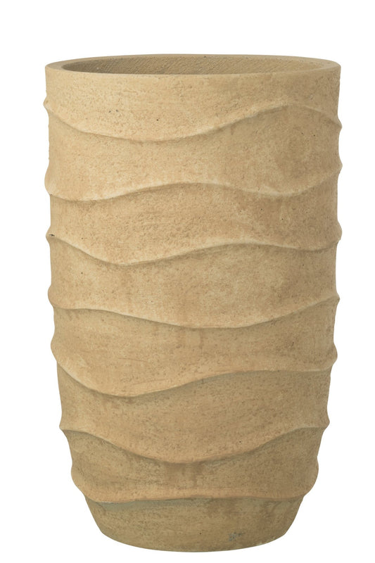 Flowerpot Waves + Outdoor Sand Beige Extra Large