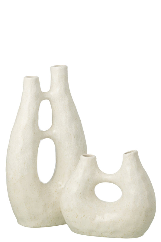 Vase Jeanne Stoneware Off-White Large