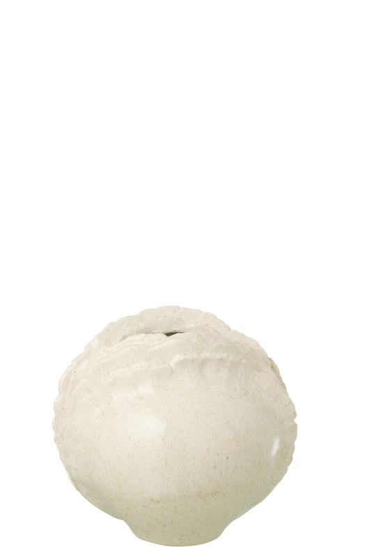 Vase Stoneware Off-White Small