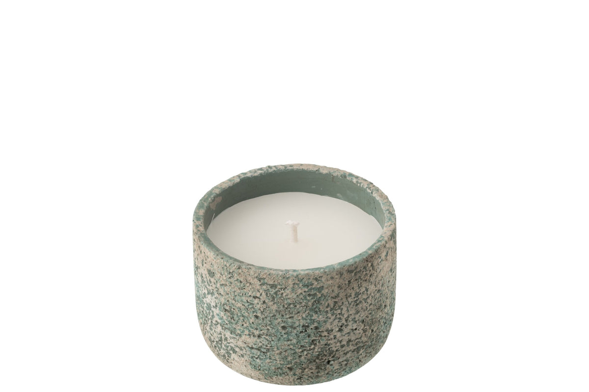 Buitenkaars 16h Rond Paraffine Turquoise Small