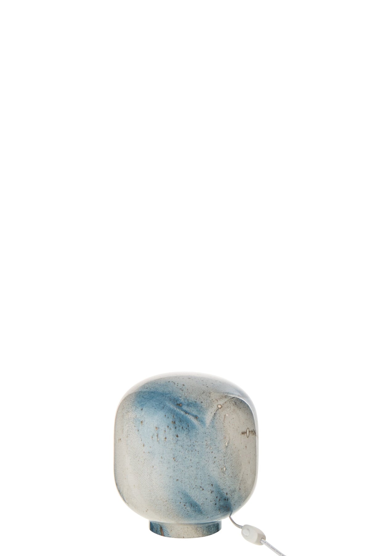 Table lamp Bola glass blue/white small
