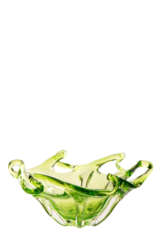 Decoratief dienblad Serena glas groen