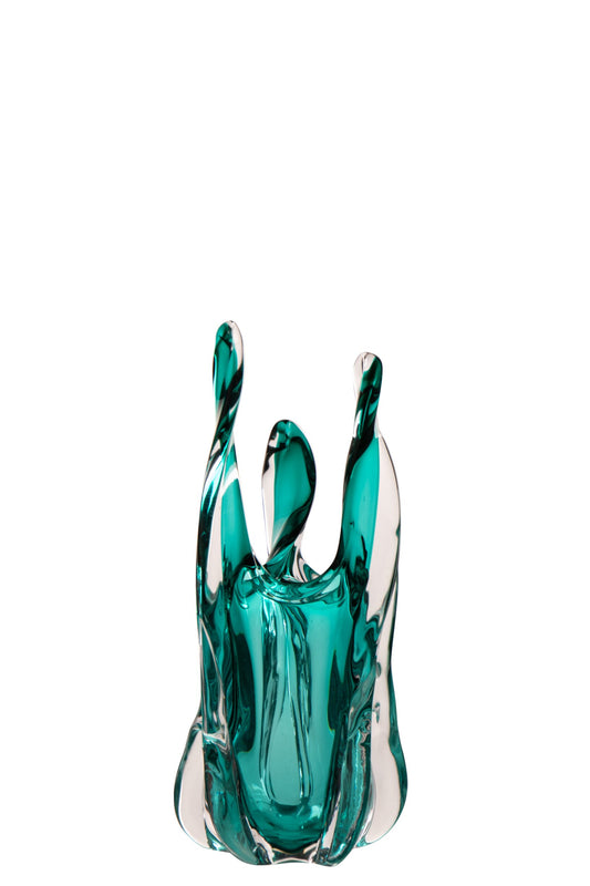 Vase Serena Glass Turquoise Small