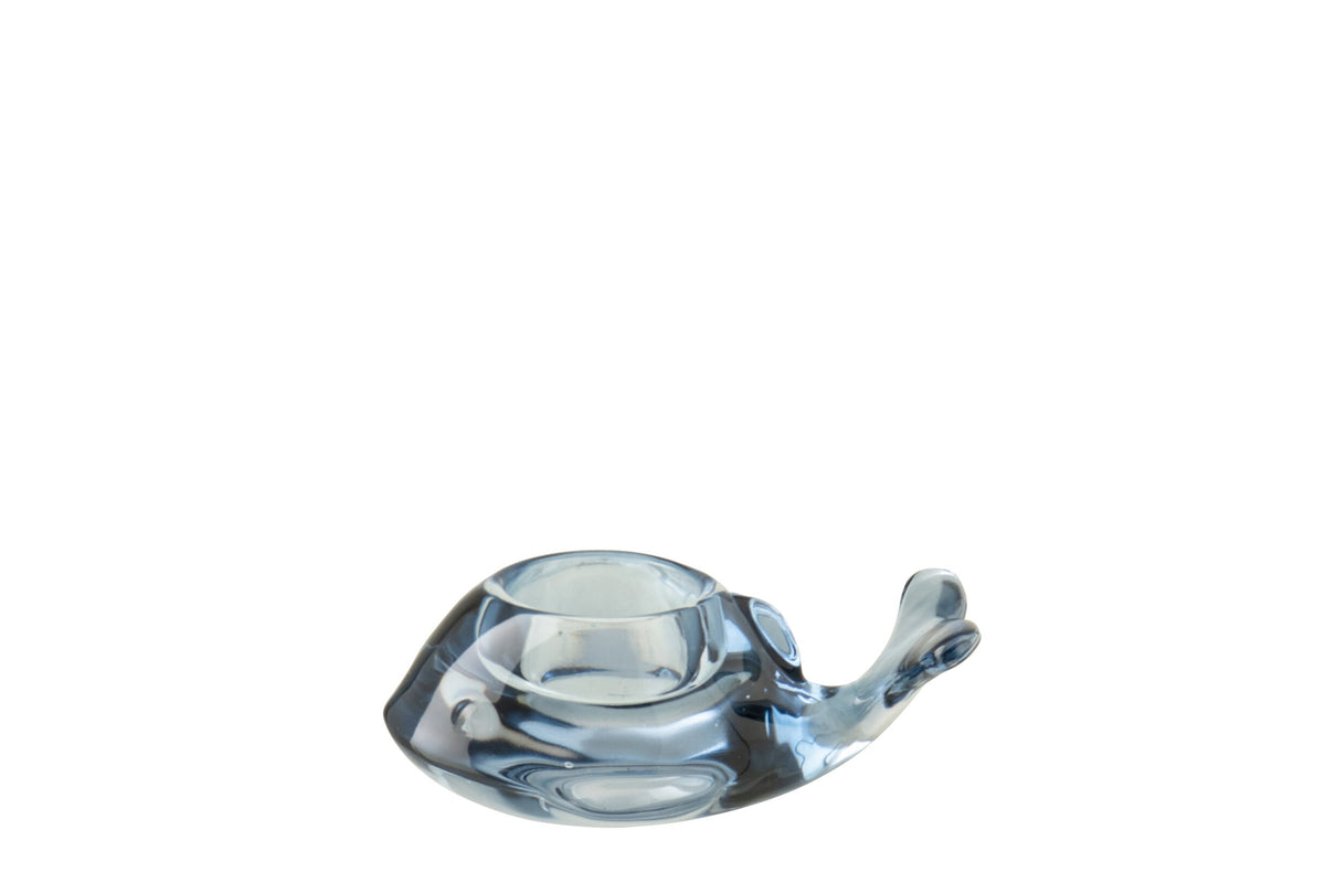 Kaarshouder Walvis Glas Blauw
