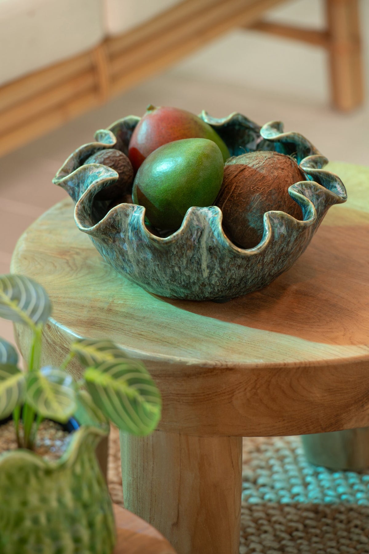 Decorative Tray Ronny Irregular Clay Blue