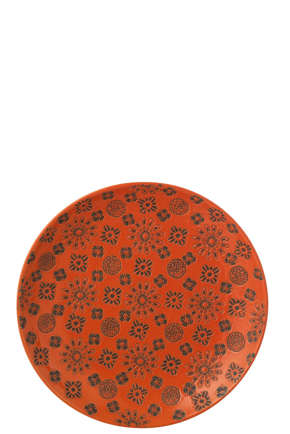 Decorative Tray Billy Porcelain Orange/Black