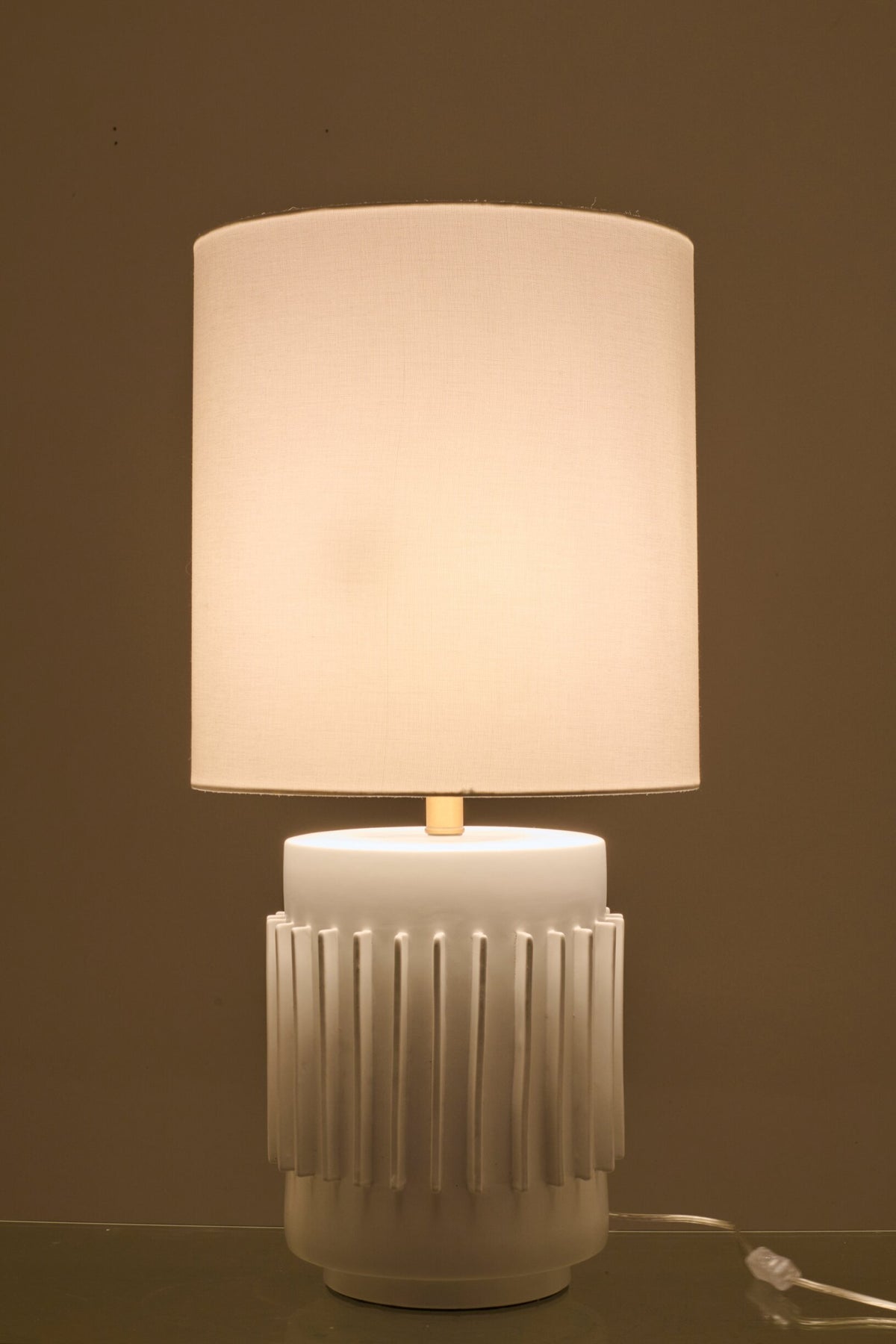 Table lamp ceramic white