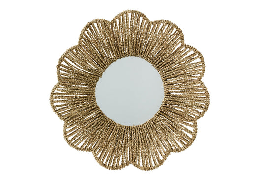 Wall Mirror Seagrass Natural