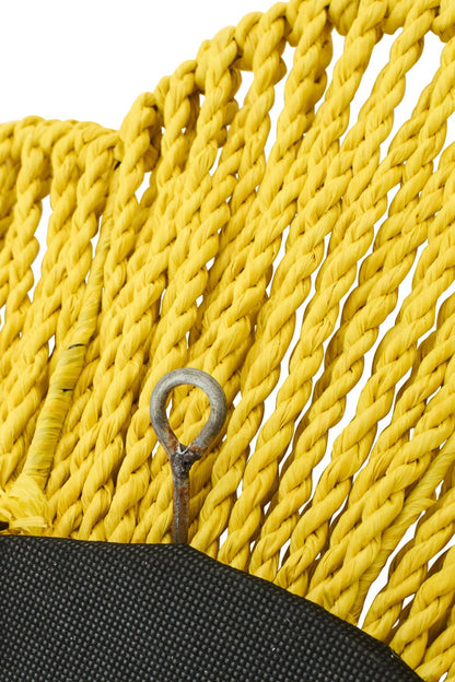 Wall Mirror Raffia Yellow