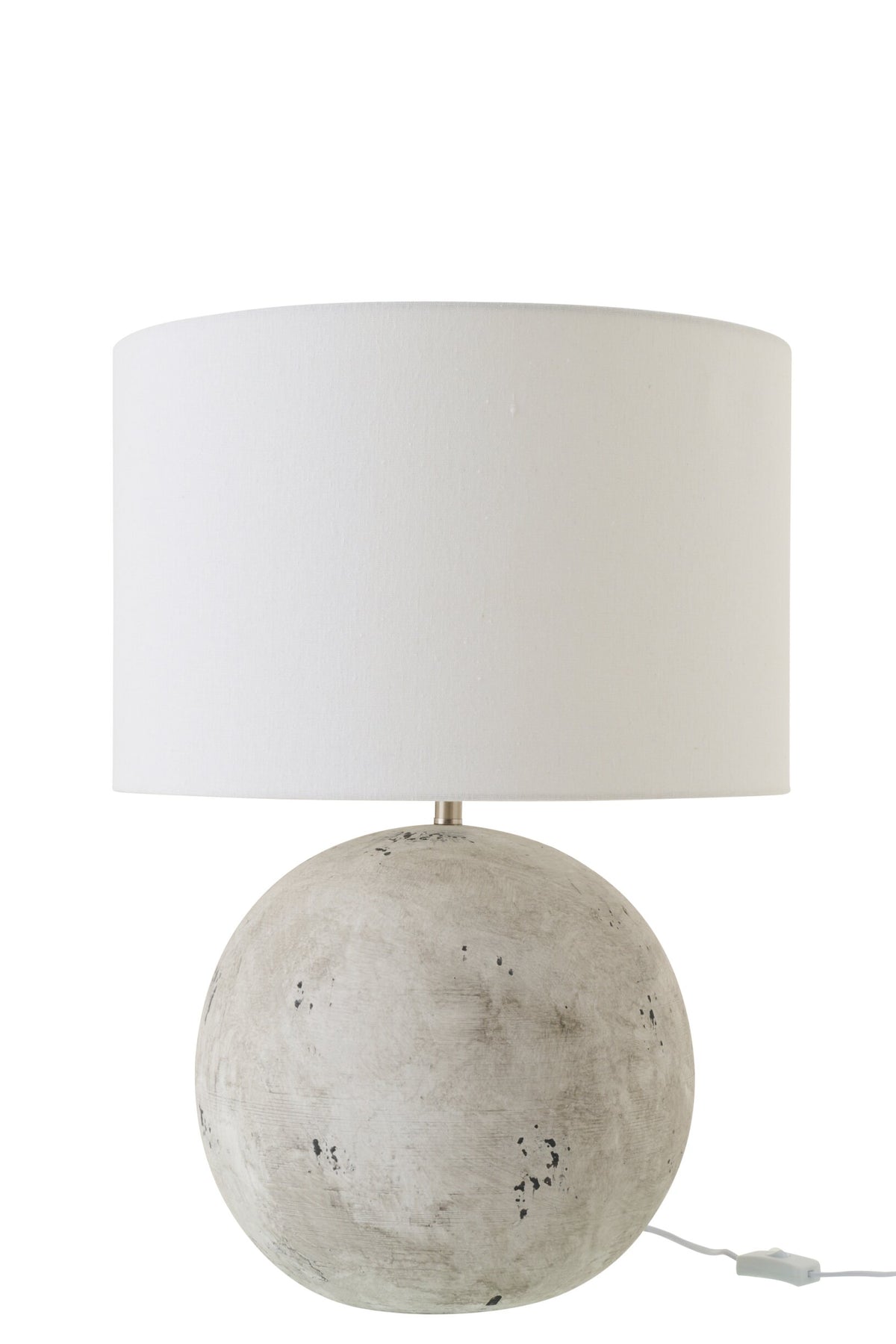 Table lamp sphere ceramic grey