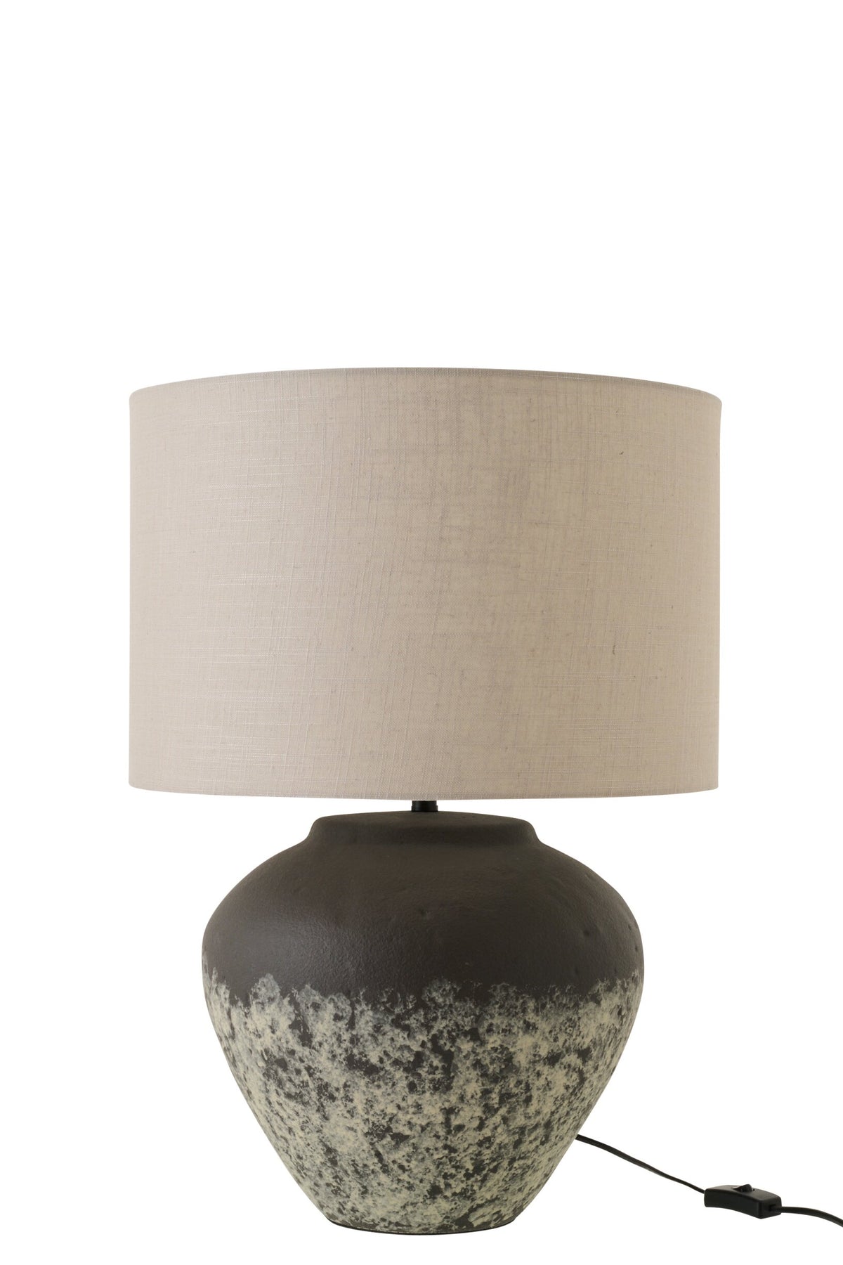 Table lamp Jules ceramic dark grey