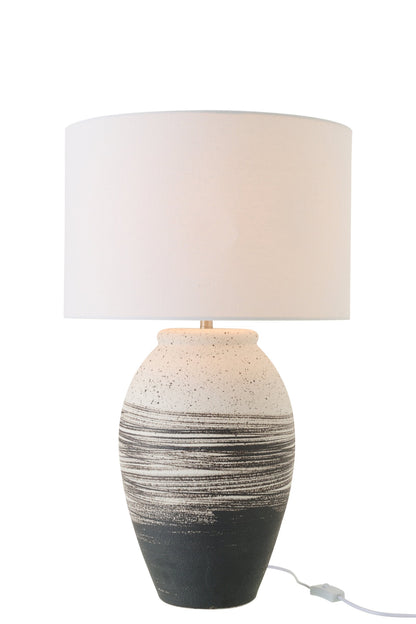 Table lamp Rolph ceramic black/beige