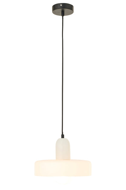 Ceiling light retro glass white