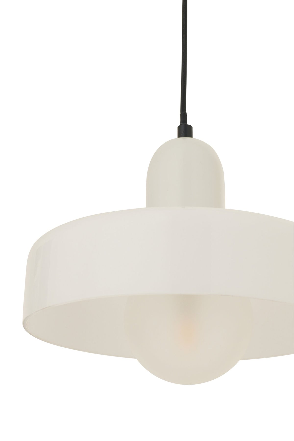 Ceiling light retro glass white