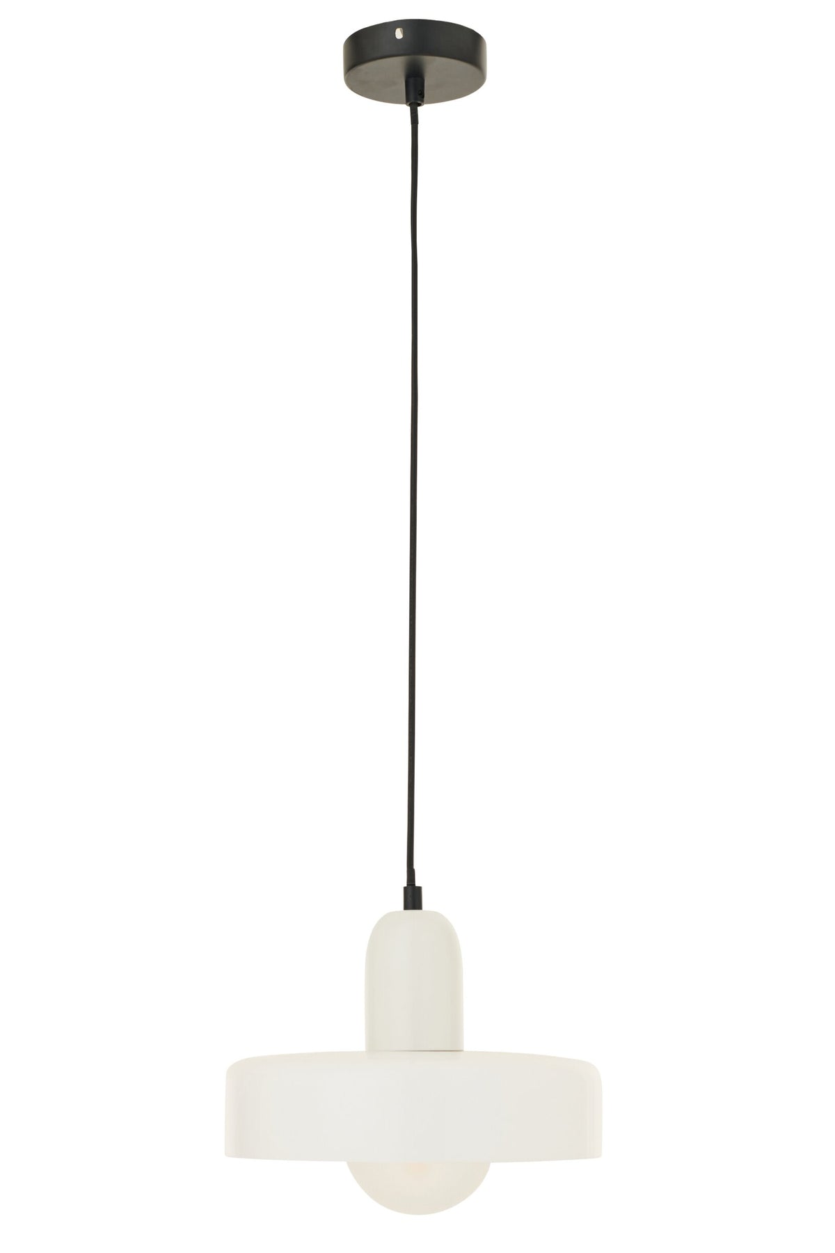 Ceiling light retro glass white