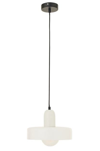 Ceiling light retro glass white