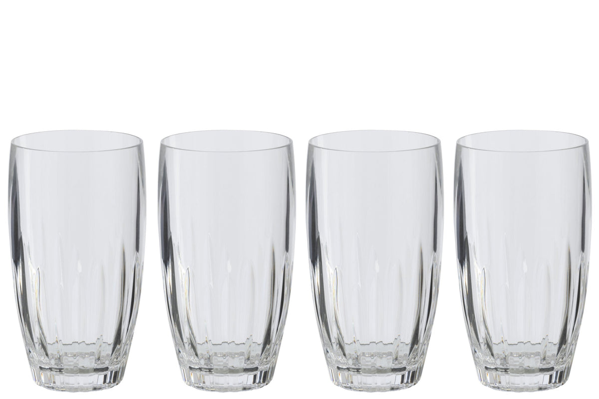 Set van 4 cocktailglas acryl transparant