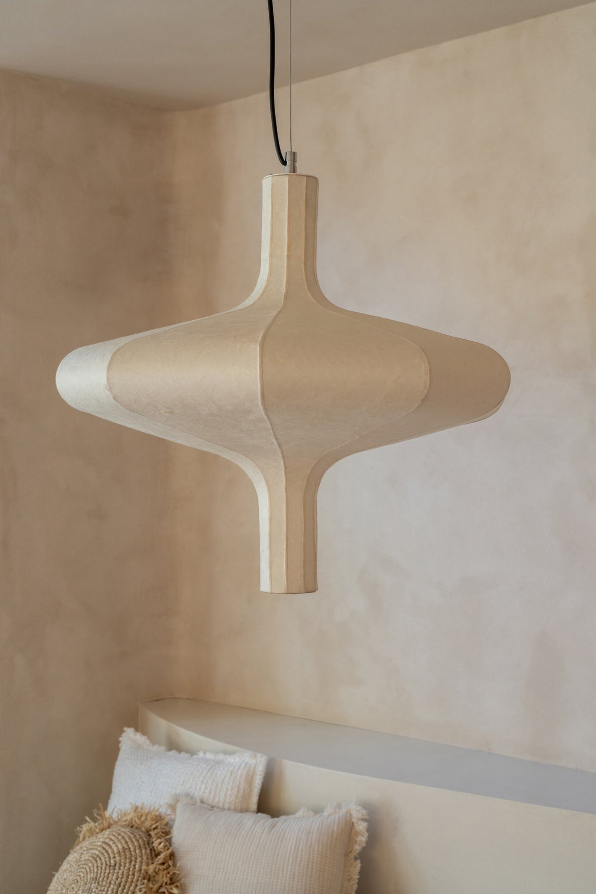Ceiling lamp natural paper