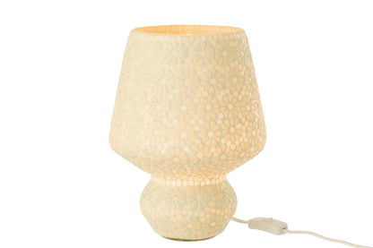 Table lamp mosaic glass white/light green medium