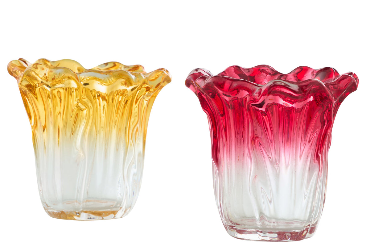 Theelichthouder Glas Multi Assortiment Van 2
