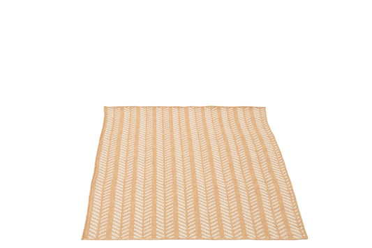 Rug Outdoor Arrows Polypropylene White/Natural