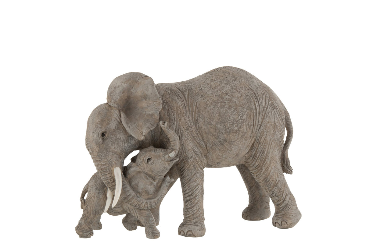 Elephant Teddybear Poly Grey