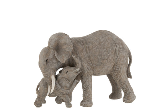 Elephant Teddybear Poly Grey