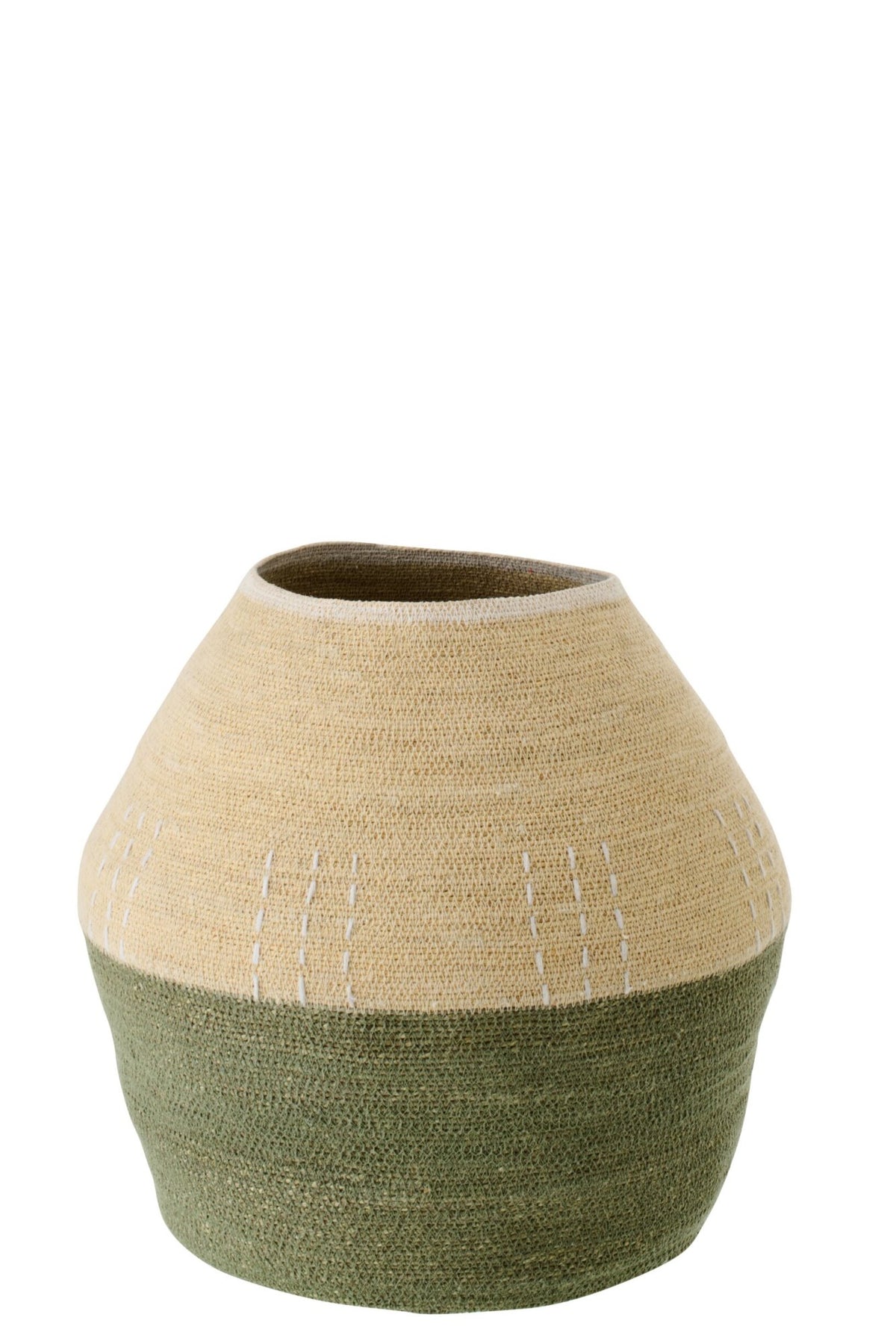 Mand zeegras naturel/olijf