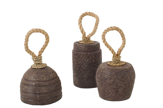 Doorstop Terracotta Dark Brown Assortment Of 3