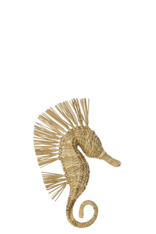 Wall Object Seahorse Grass Natural Small