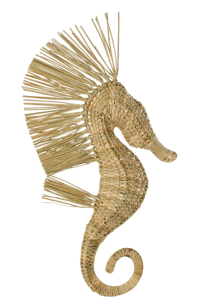 Wall Object Seahorse Grass Natural Large