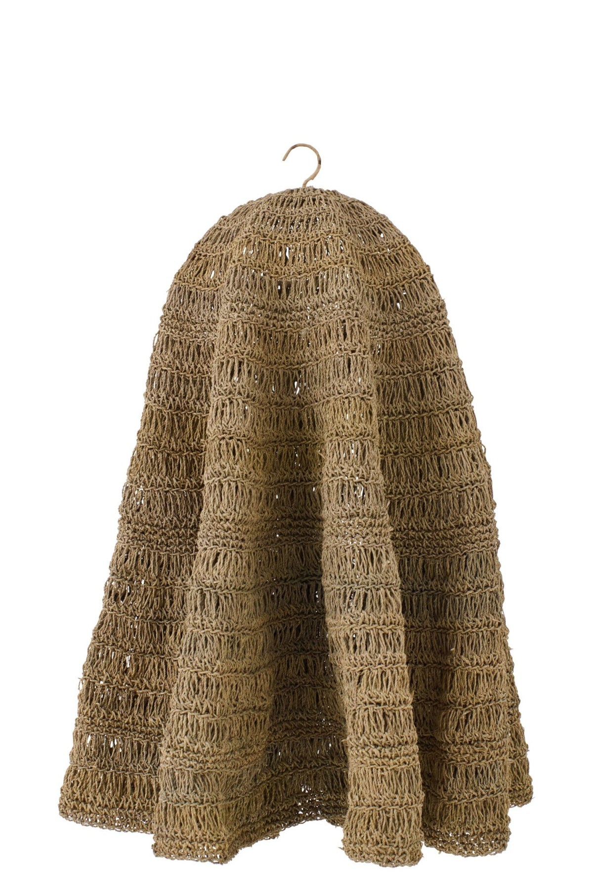 Large natural woven leaf lampshade