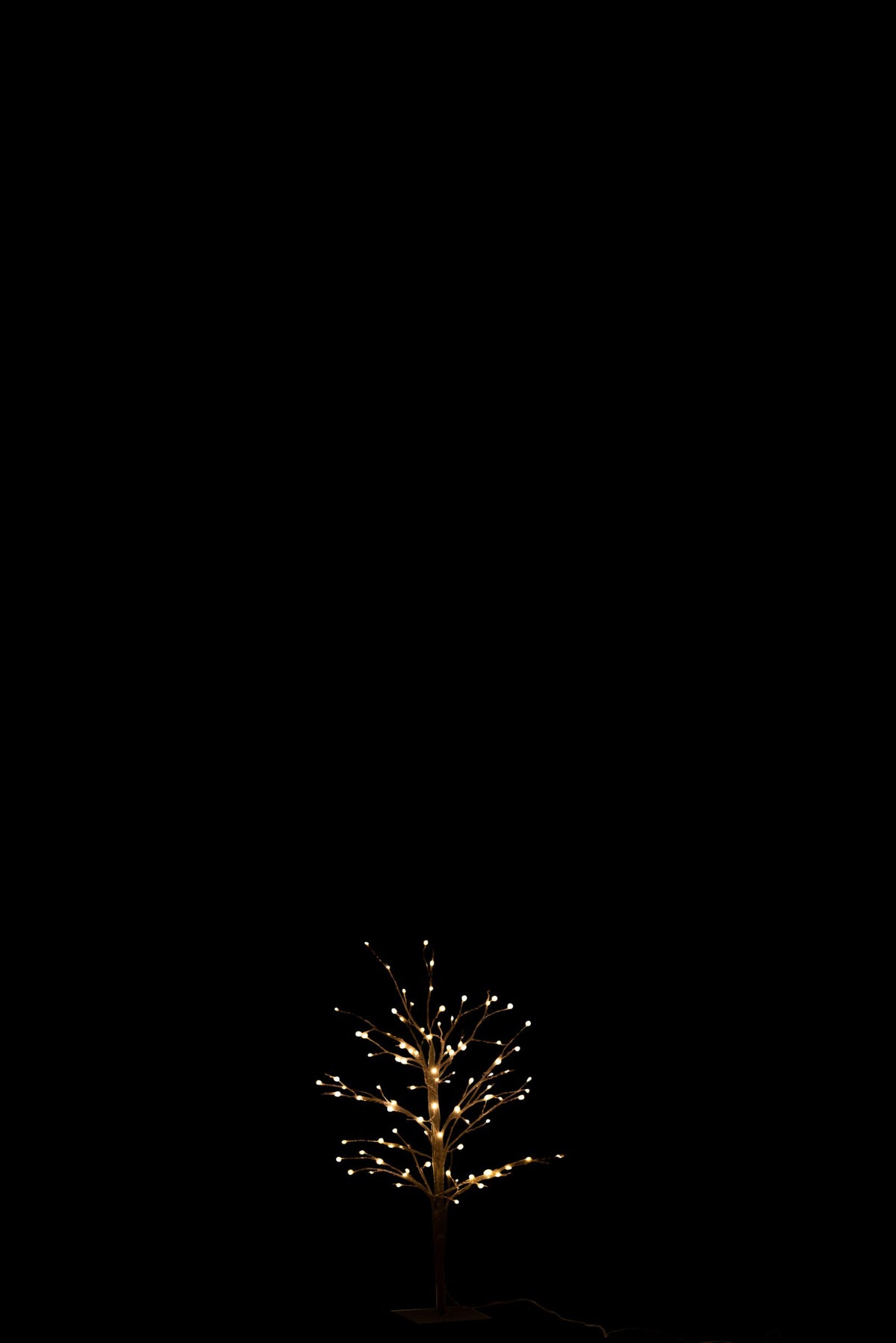 Tree Bare+Led Metal Black Small