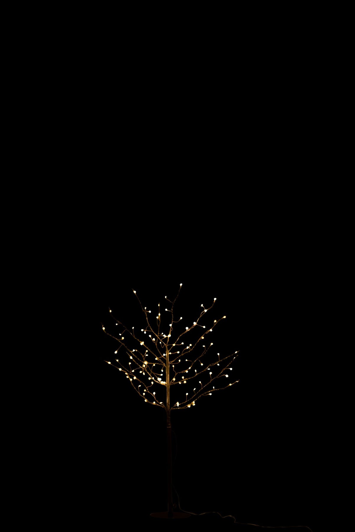 Tree Bare+Led Metal Black Metal