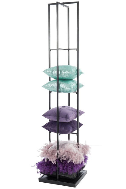 Cushion Rack Metal Black
